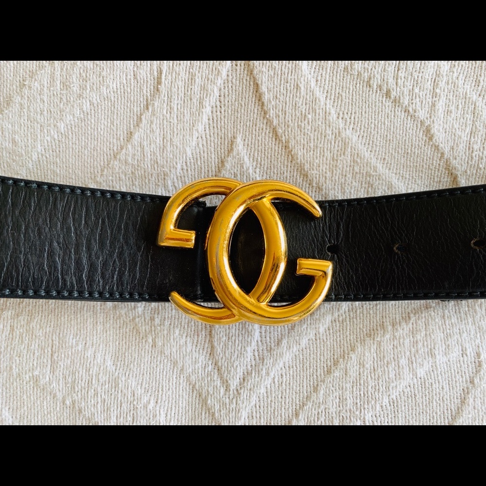 Vintage Gucci Double G Belt 1980s